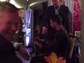 WATCH: Ronald Koeman seemed to...